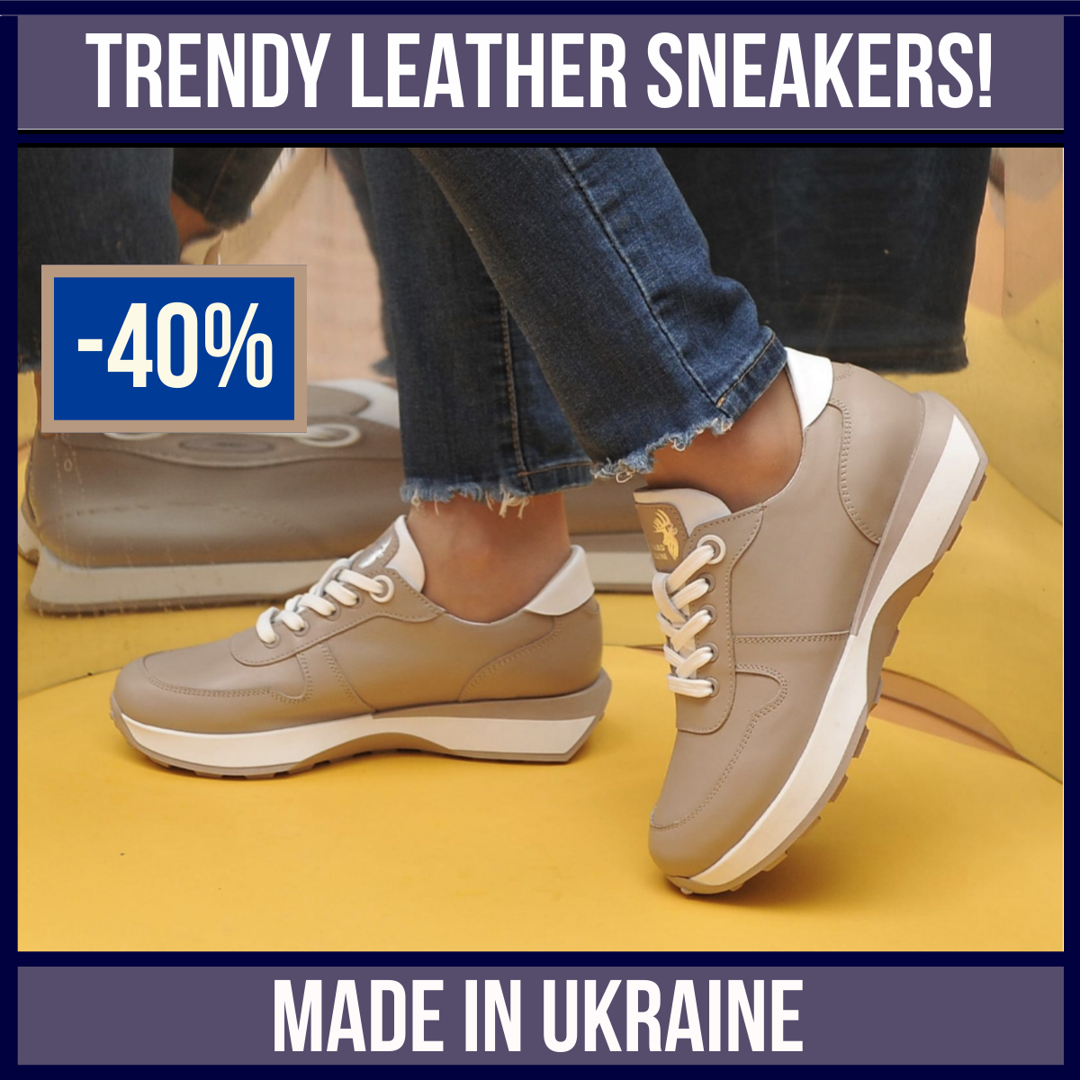 SNEAKRES Women's Genuine Leather Sneakers Boots